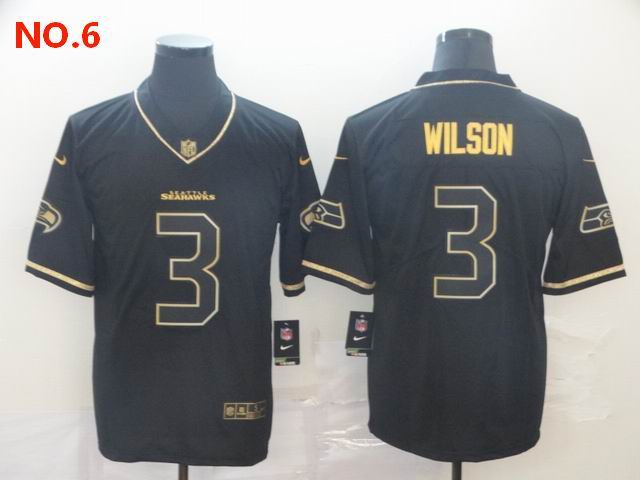 Men's Seattle Seahawks #3 Russell Wilson Jersey NO.6;